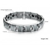 Stable Quality Male Antifatigue Titanium Lodestone Bracelet 