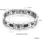 Stable Quality Male Health Titanium Lodestone Bracelet 