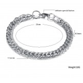 High Quality Male Scale Titanium Bracelet