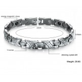 Quality and Quantity Assured Sweetheart Titanium Bracelet With Diamond