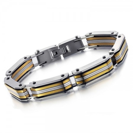 Wide Varieties Male Titanium Bracelet