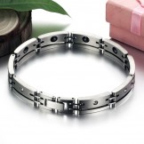 High Quality Male Titanium Lodestone Bracelet 