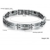 High Quality Male Titanium Lodestone Bracelet 