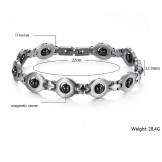 Wide Varieties Male Antifatigue Titanium Bracelet