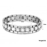 Quality and Quantity Assured Male Concise Titanium Bracelet