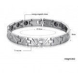 Easy to Use Antifatigue Titanium Lodestone Bracelet