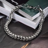 Quality and Quantity Assured Male Classic Titanium Bracelet 