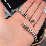 Quality and Quantity Assured Male Classic Titanium Bracelet 