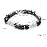 Well-known for Its Fine Quality Male Titanium Bracelet 