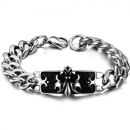 World-wide Renown Male Classic Titanium Bracelet