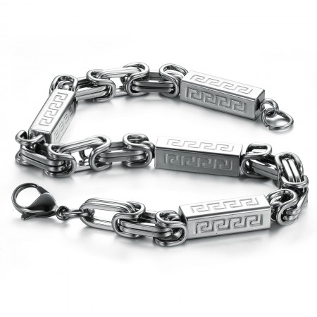 Reliable Reputation Male Concise Titanium Bracelet 