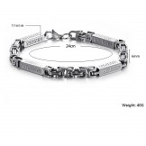 Reliable Reputation Male Concise Titanium Bracelet 