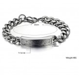 to Enjoy High Reputation at Home and Abroad Male Titanium Bracelet 