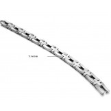 High Quality Male Cross Titanium Bracelet 