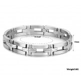 High Quality Male Cross Titanium Bracelet 