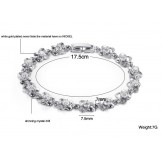 Wide Varieties Female Platinum Plating Titanium Bracelet 