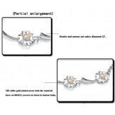 Durable in Use Female Clover Shape Platinum Plating Titanium Bracelet