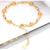 The Queen of Quality Female Apple Shape 18K Gold-Plated Bracelet 