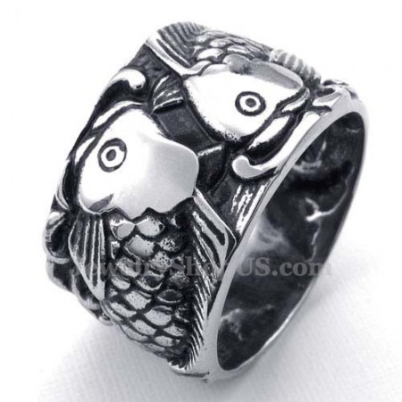 Titanium Fish Ring