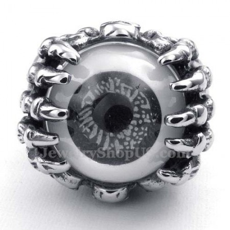 Titanium Black Eye Ring