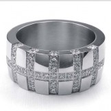 Titanium Cross Ring