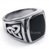 Mens Black Titanium Ring