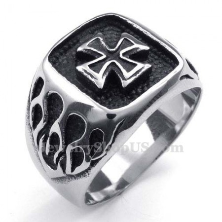 Titanium Cross Ring