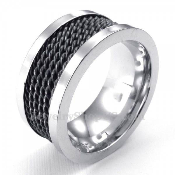 Black Wire Titanium Ring - Titanium Jewelry Shop