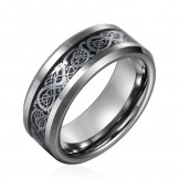 Man Fashion Personality Titanium Rings with Dragon Patterns 