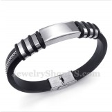 Men's Rubber Titanium Bracelet