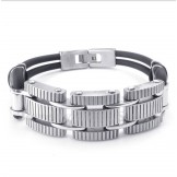 Men's Titanium Rubber Bracelet