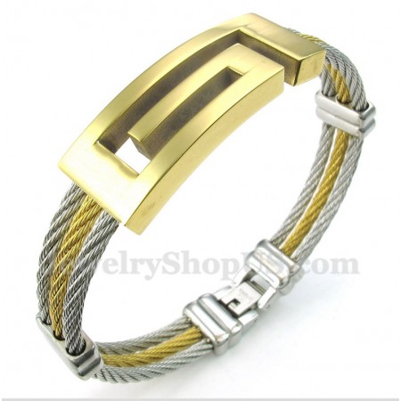 Men's Titanium Cable Bracelet