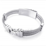 Men's Titanium Cable Bracelet