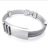 Men's Titanium Cable Bracelet