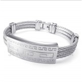 Men's Titanium Cable Bracelet