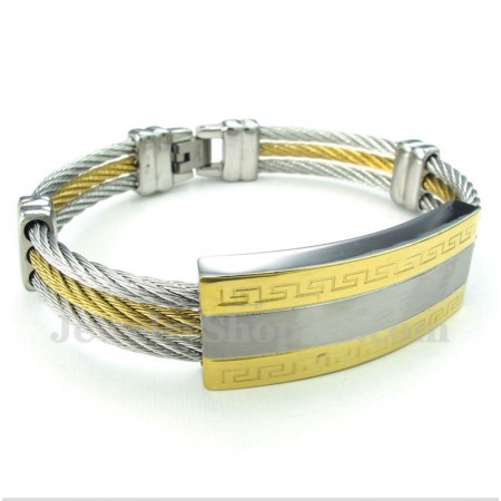 Men's Titanium Cable Bracelet