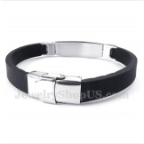 Men's Titanium Rubber Bracelet