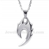 Men's Titanium Wolf Fang Pendant with Free Chain