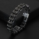  men's titanium biker chain bicycle bracelet