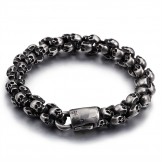 Fashion titanium skull bracelet for men 