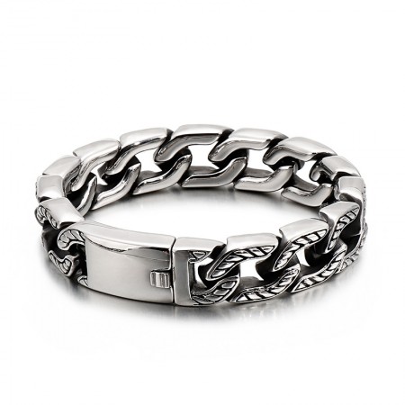 Cool titanium skull bracelet chic men's titanium fashion jewelry