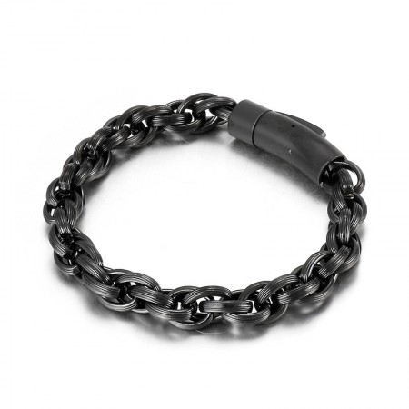  Simple fashion chic style biker titanium men's bracelet