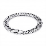  Tide accessories fashion titanium men's vertebrae chain square buckle bracelet