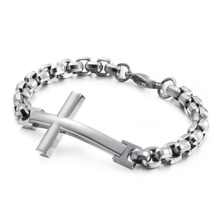  titanium tide men's bracelet titanium men's cross square bracelet tide men's accessories