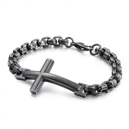  titanium tide men's bracelet titanium men's cross square bracelet tide men's accessories