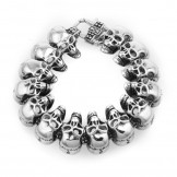  Skull men's titanium bracelet titanium bracelet