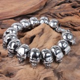  Skull men's titanium bracelet titanium bracelet