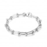 Men's and women's titanium horseshoe buckle bracelet U-shaped buckle bracelet