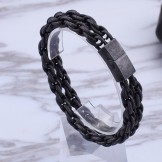  Men's titanium type men's black day titanium bracelet