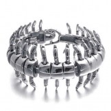 Men's bracelet titanium zoo centipede bracelet